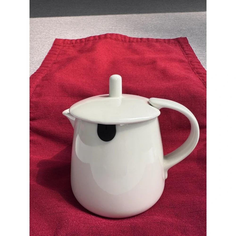 FORLIFE Teabag Rest Teapot 12 oz White Silicone String Holder Dripless Spout Tea